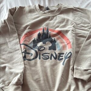 Disney Beige Castle Sweatshirt